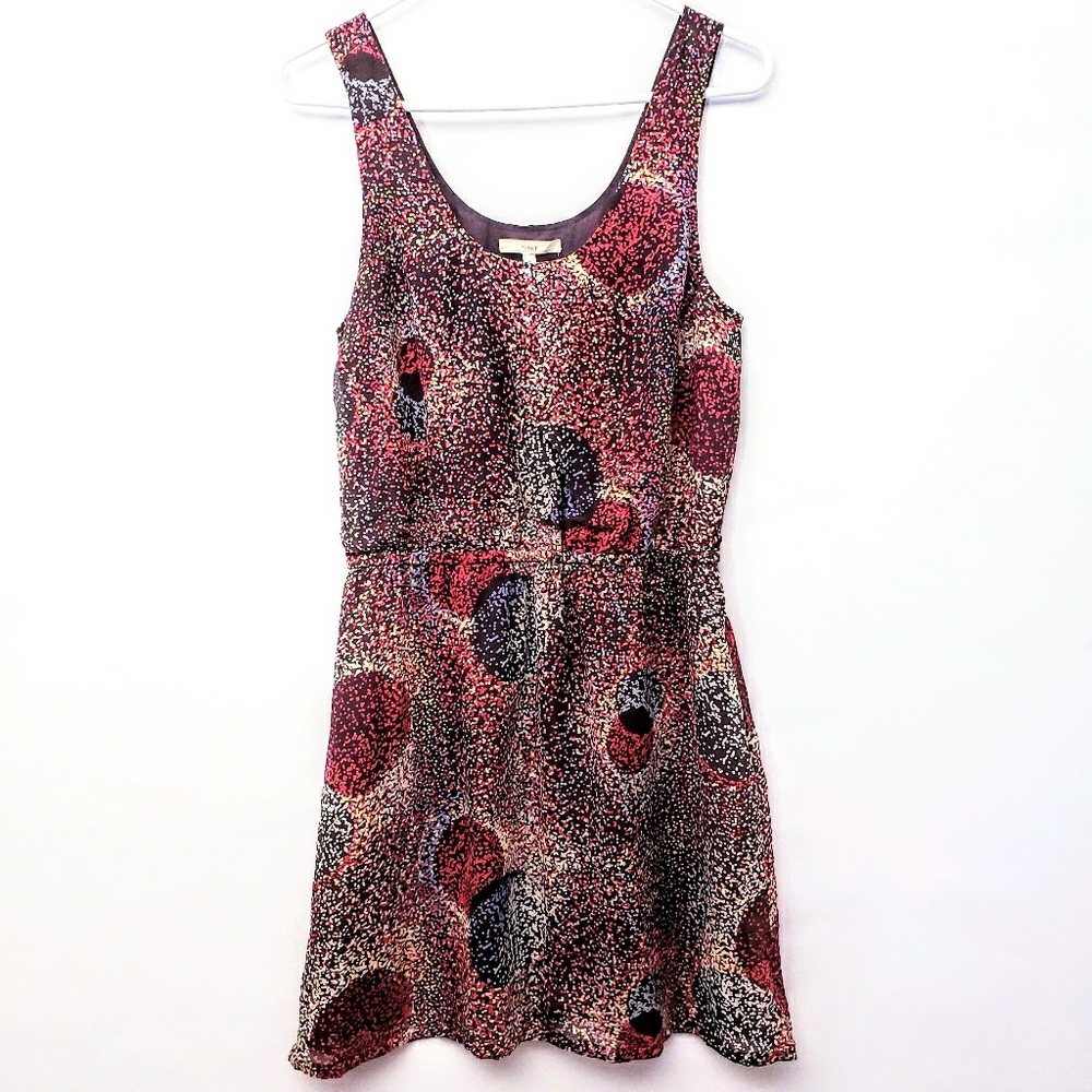 Madewell | Eliot Silk Multicolor Dot Print Dress 4